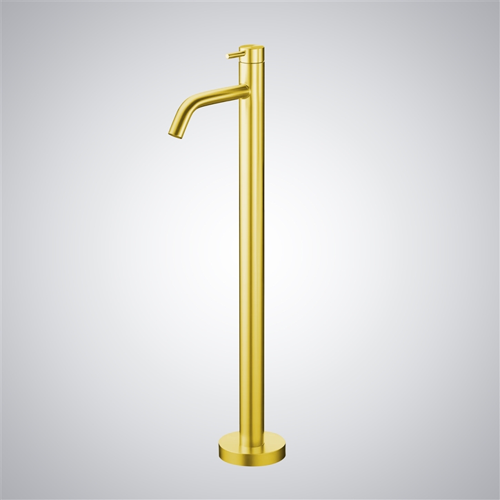 Fontana Clermont-Ferrand Gold Freestanding External Bath Mixer