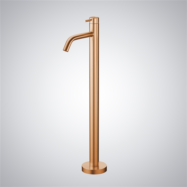 Fontana Clermont-Ferrand Rose Gold Freestanding External Bath Mixer