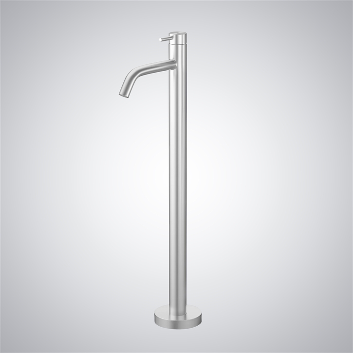 Fontana Clermont-Ferrand Matte White Freestanding External Bath Mixer