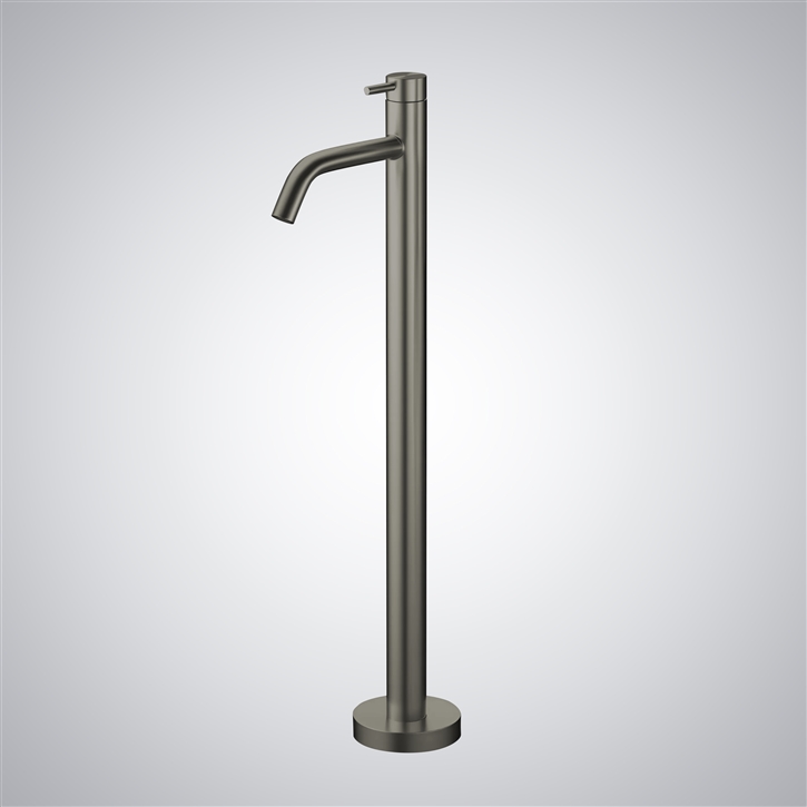 Fontana Clermont-Ferrand Gun Metal Gray Freestanding External Bath Mixer