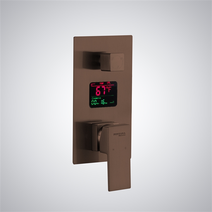 Fontana Guiana Oil Rubbed Bronze Multifunctional Digital Display Shower Mixer