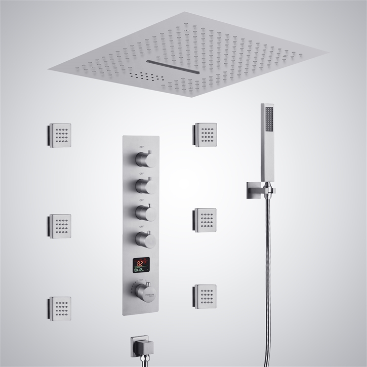 Fontana Maisy Chrome Luxury Digital LED Music Shower Set