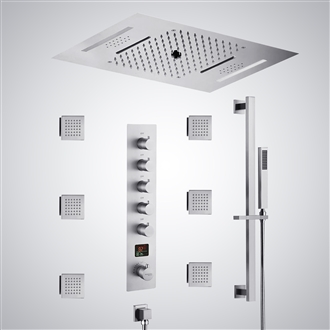 Fontana Sainte-Marie Chrome Thermostatic Digital Display Luxury Shower Set