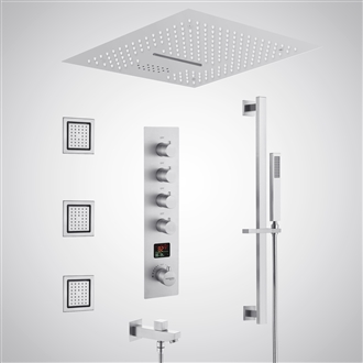 Fontana Saint-Laurent du Maroni Chrome Thermostatic Luxury Digital Shower Set