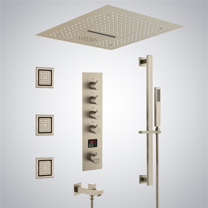 Fontana Saint-Laurent du Maroni Champagne Hot And Cold Luxury Shower Set