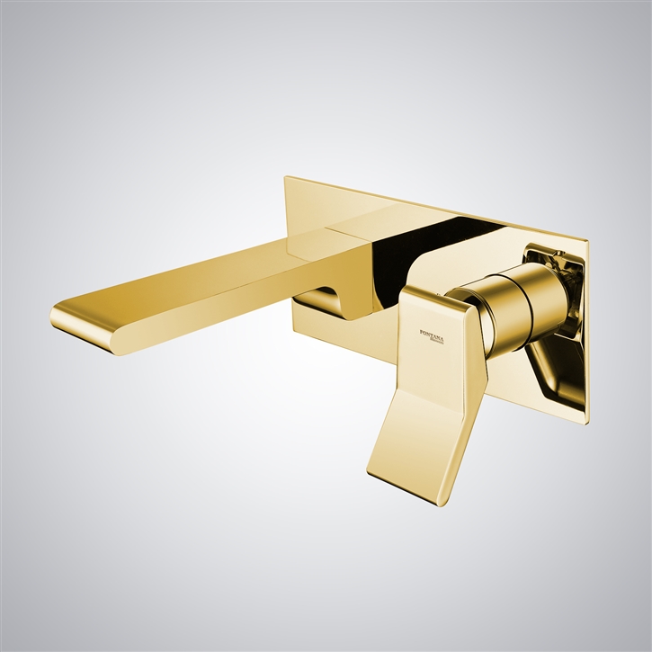 Fontana Narni Gold Hot And Cold Luxury Basin Faucet