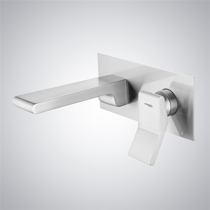 Fontana Narni Matte White Hot And Cold Luxury Basin Faucet