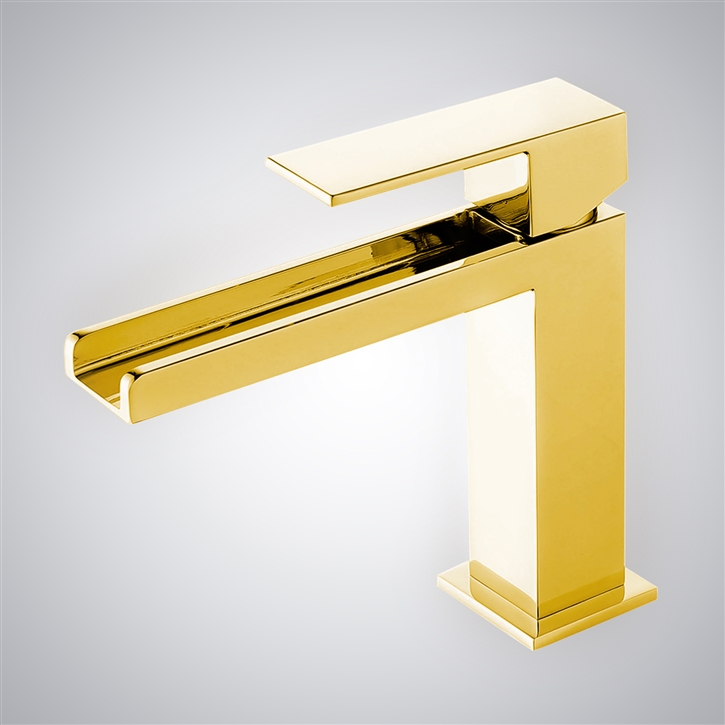 Fontana Accadia Gold Luxury Thermostatic Basin Faucet