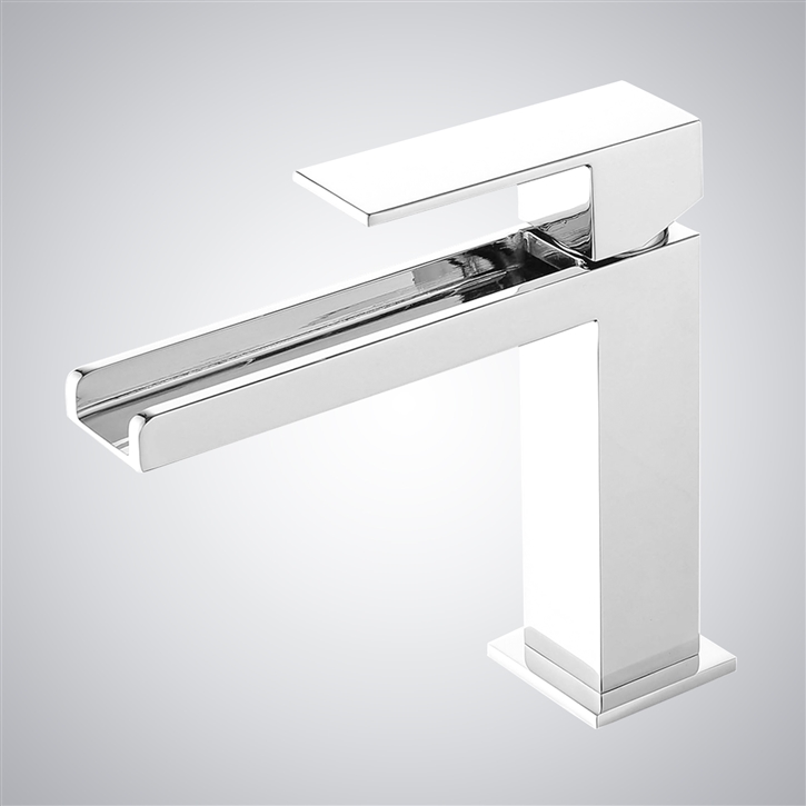 Fontana Accadia Matte White Deck Mounted Thermostatic Basin Faucet