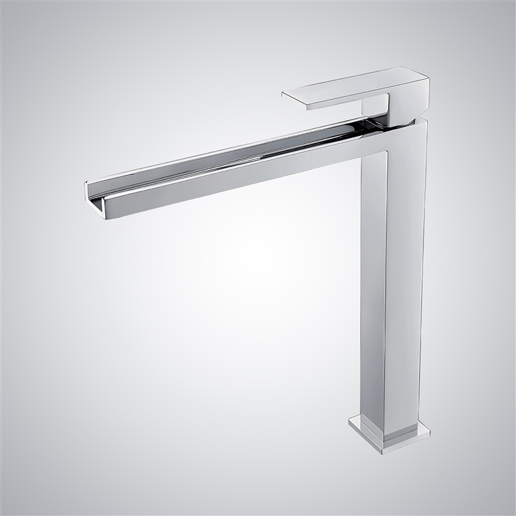 Fontana Bojano Chrome Hot And Cold Waterfall Basin Faucet