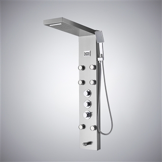 Fontana Baule Chrome Thermostatic Luxury Shower Panel