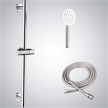 Fontana Handheld Shower with Chrome Finish, Hose, and Adjustable Shower Head