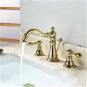 Burnaby Deck Mount Dual Handle Bathroom Sink Faucet