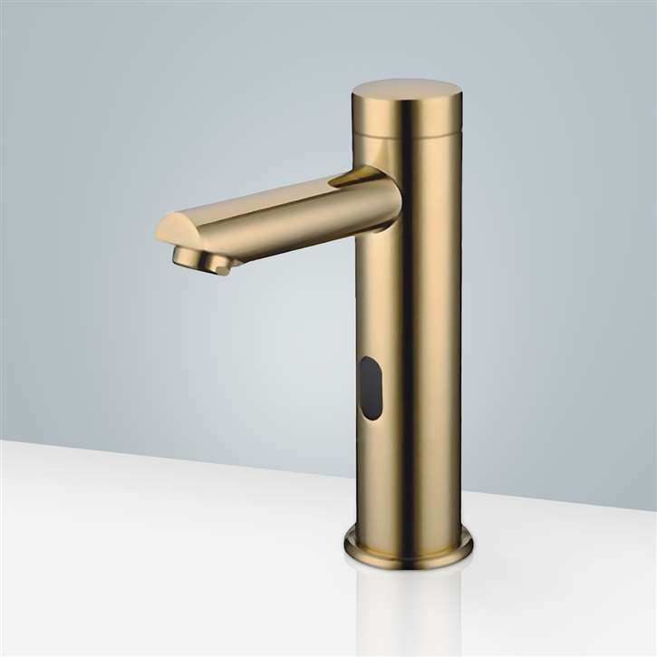 Fontana Gold Finish Touchless Automatic Sensor Faucet for commercial ...