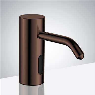 Fontana Trio Peru Commercial Light Oil Rubbed Bronze Brass Deck Mount Automatic Sensor Liquid Soap Dispenser