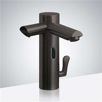 Fontana Lima Commercial Dark Oil Rubbed Bronze Finish Dual Automatic Sensor Faucet with Sensor Soap Dispenser