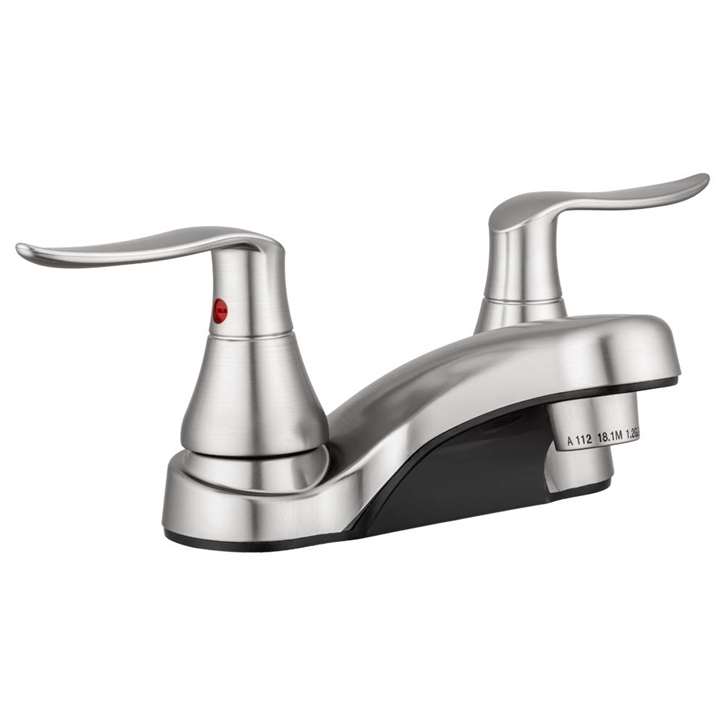 RV Elegant Travel Brushed Nickel Faucet Dual Handle