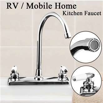 Fontana RV Travel Dual Handle Faucet Thermostatic Stainless Steel