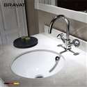 Bravat Beautiful White Under-Mount Ceramic Sink