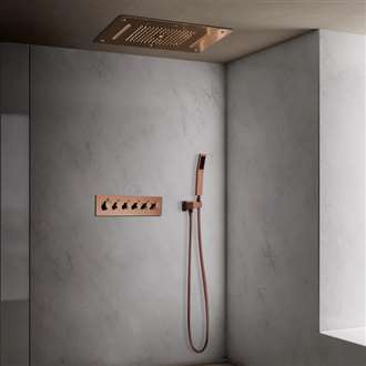 Fontana Showers Extreme Luxury 3-Way Shower Head With Body Jet & Hand Shower