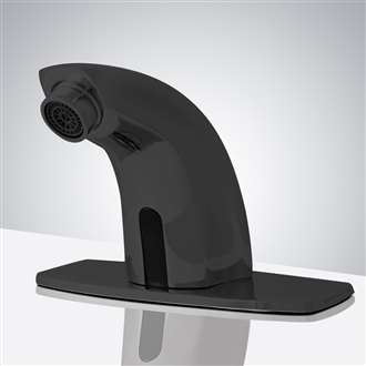 Fontana Commercial High Quality Matte Black Touchless Automatic Sensor Sink Faucet