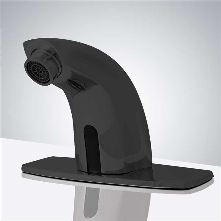 Fontana Commercial High Quality Matte Black Touchless Automatic Sensor Sink Faucet