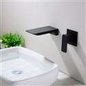 Fontana Napoli Luxury Wall Mount Dark Oil Rubbed Bronze Waterfall Sink Faucet