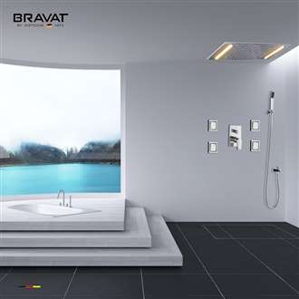 Bravat LED Chrome Shower Set