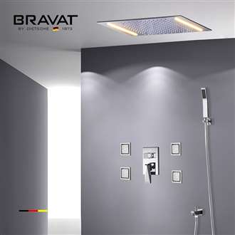 Bravat LED Chrome Shower Set