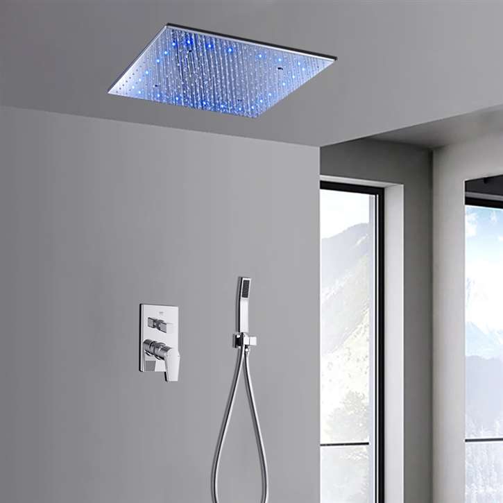 Bravat LED Chrome Shower Set