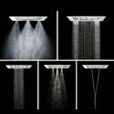 Fontana Platinum Thermostatic Ceiling Mount Bathroom Rain Shower Set