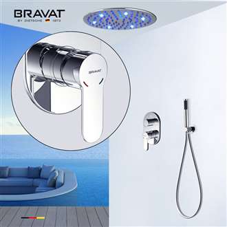 Bravat LED Chrome Shower Set