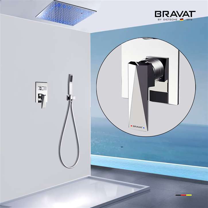 Bravat LED Chrome Shower Set