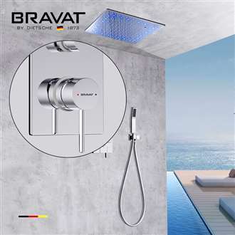 Bravat LED Chrome Shower Set