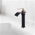 Fontana Florence Oil Rubbed Bronze Waterfall Hot and Cold Water Mixer Bathroom Kitchen Sink Faucet