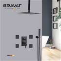 Bravat Showers Hot and Cold Rainfall Bathroom Shower with Massage Jets