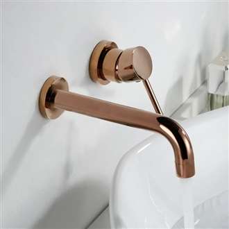 Fontana Peru Single Handle Wall Mount Bathroom Sink Faucet Mixer