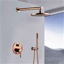 Fontana Montgomery Solid Brass Wall Mount Round Shower Set