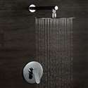 Fontana Verona Chrome Finish In-Wall Round Embedded Box Shower Set - G Style