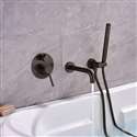 Dual Function Wall Mount Bathtub Filler Hand Held Spray Set