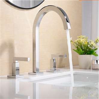 Three Hole Widespread Bathroom Sink Faucet