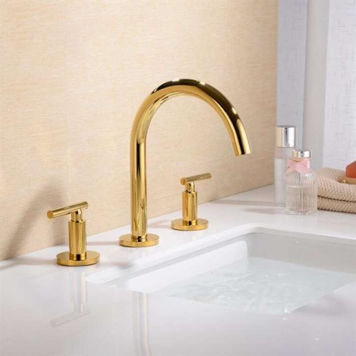 Fontana Newport Three Hole Widespread Bathroom Sink Faucet