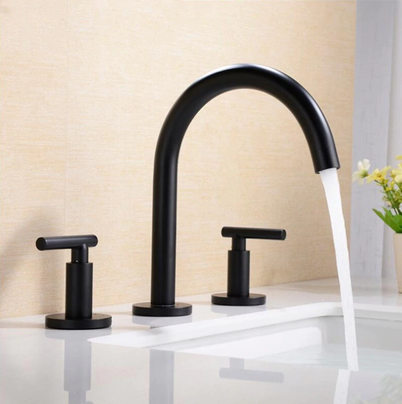 Fontana Newport Three Hole Widespread Bathroom Sink Faucet