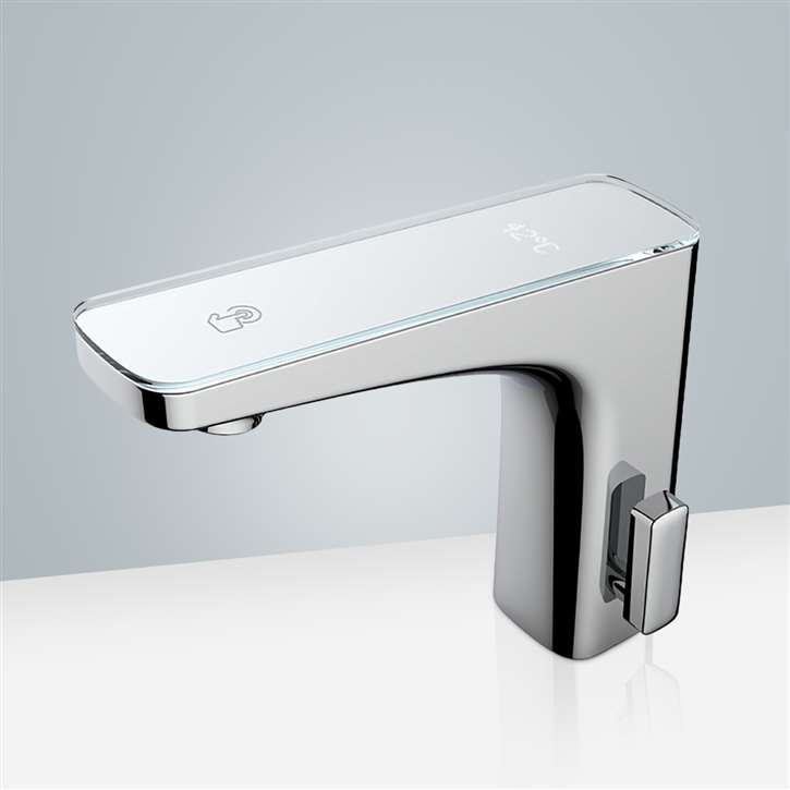 Fontana Commercial Temperature Control Bakersfield Digital Temperature Display Hot and Cold Commercial Sensor Faucet