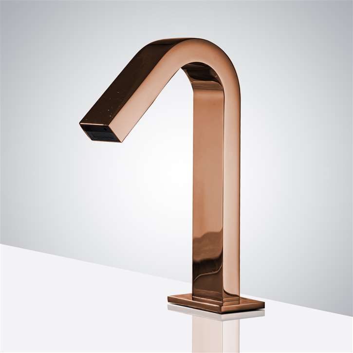 Fontana Atlanta Commercial Automatic Sensor Faucet in Rose Gold