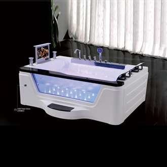 Apulia Modern Indoor Whirlpool Massage Bathtub