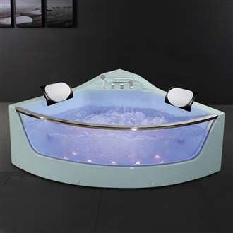 Fontana Modern Acrylic Massage Corner Bathtub