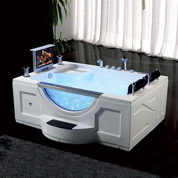 Milan Two Person Acrylic Indoor Massage Bathtub