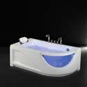 Rio One Person Combo Massage Soaking Corner Bathtub