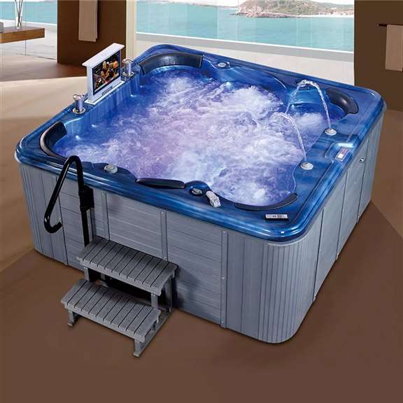 Fontana Rio Outdoor Air Jet Whirlpool Massage Bathtub at FontanaShowers.com